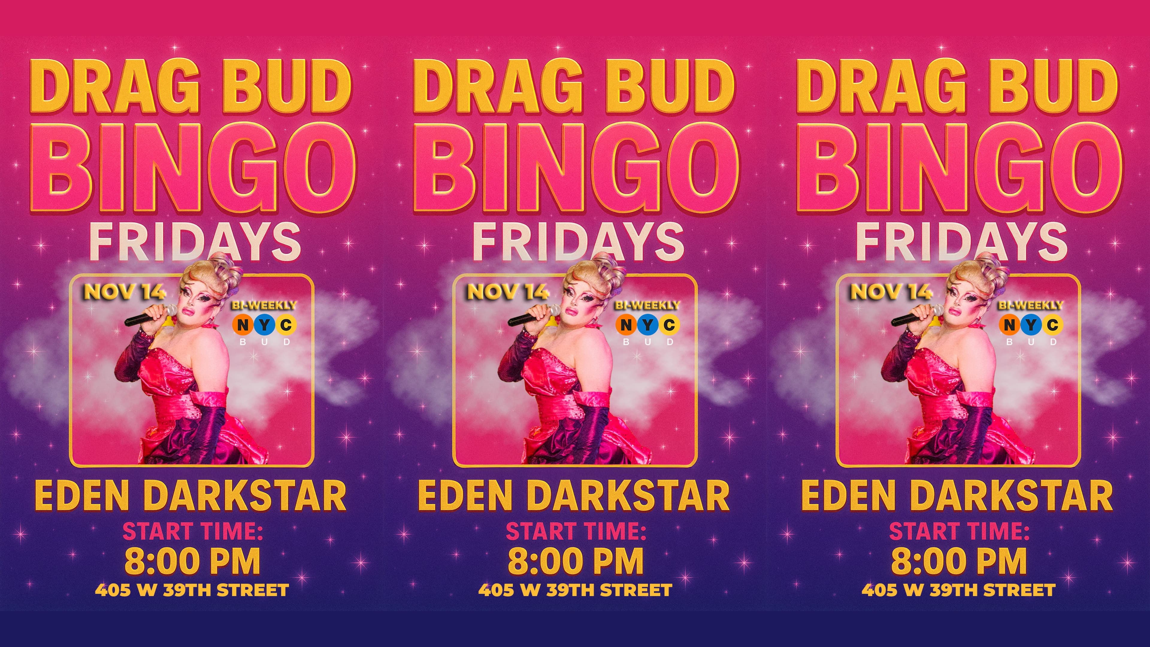 Drag Bud Bingo Fridays 