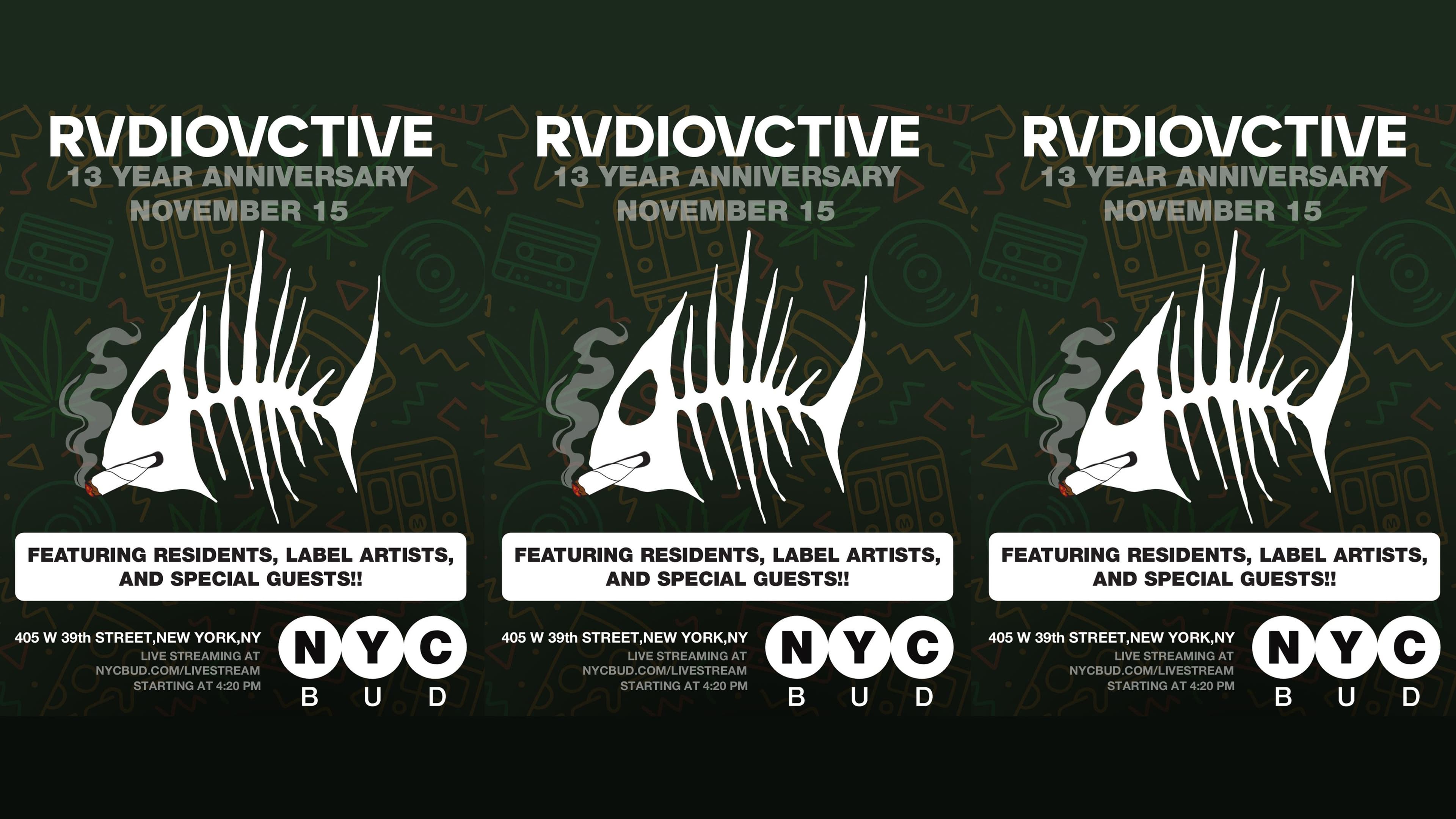 RVDIOVCTIVE 13 Year Anniversary Celebration