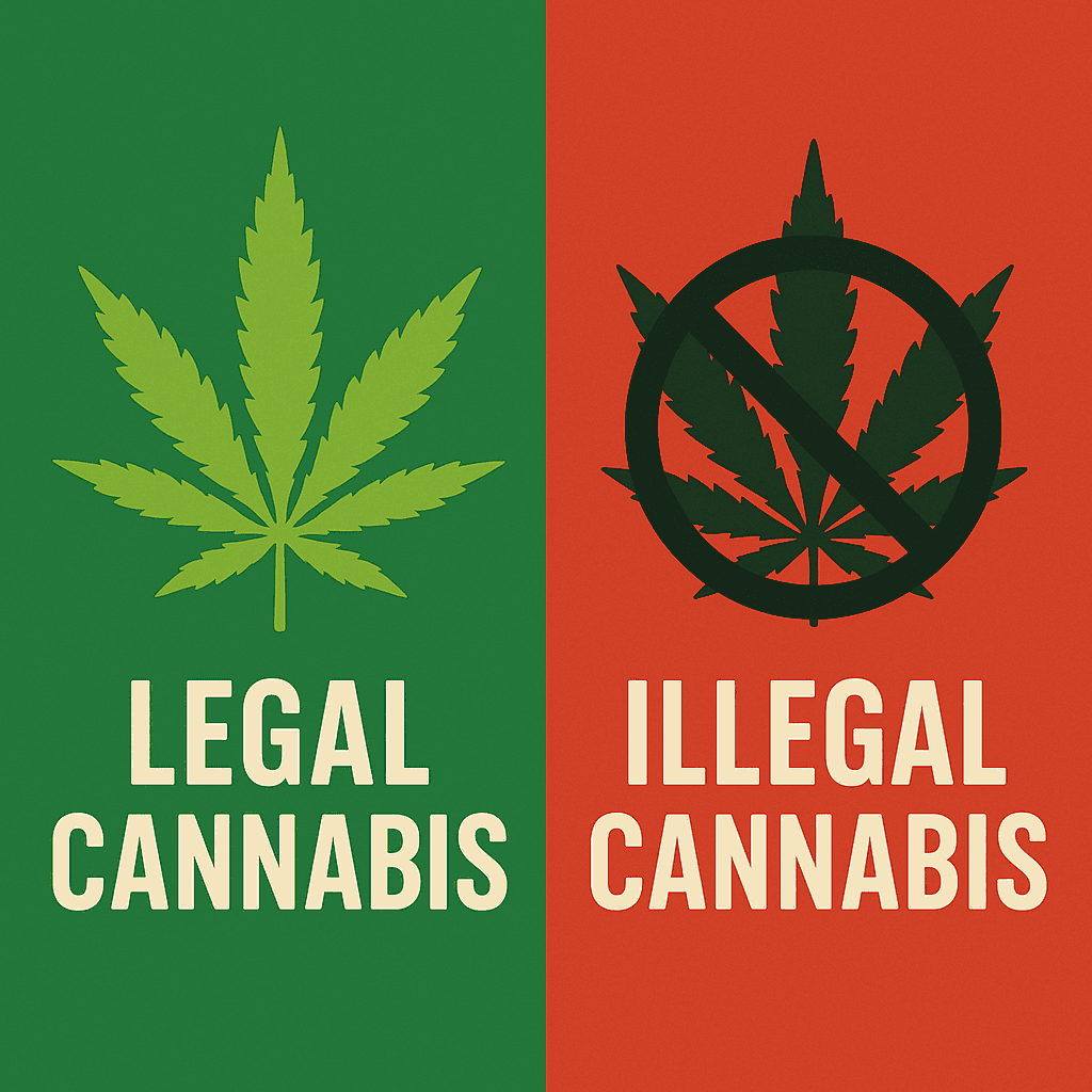 Legal Cannabis vs Illegal Cannabis
